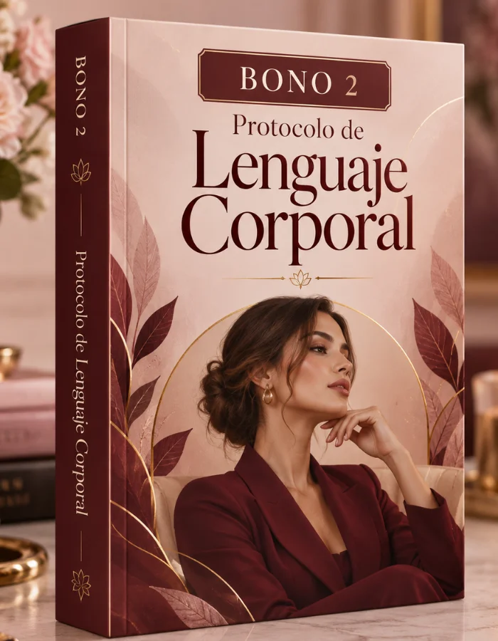 Guía de lenguaje corporal impresa sobre terciopelo