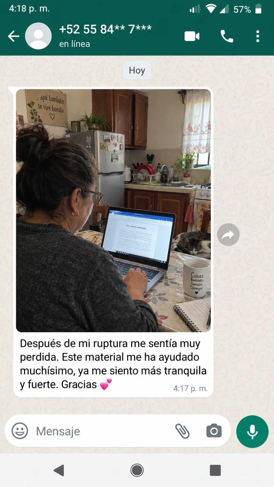 Testimonio real de una clienta 3