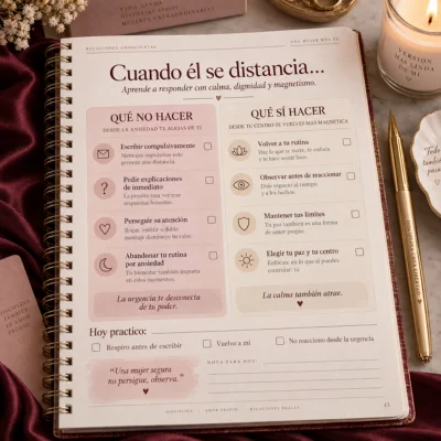 Página del protocolo: qué hacer cuando él se distancia