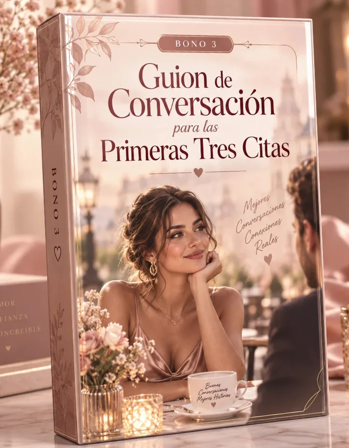 Guion de conversación impreso con pluma dorada