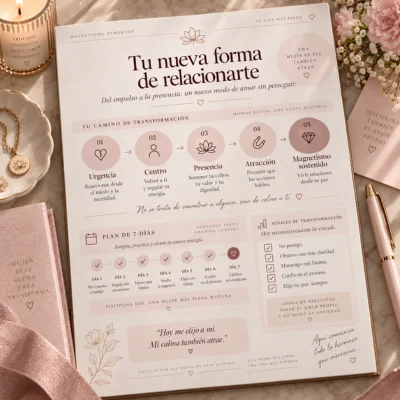 Mapa del camino de transformación en 5 fases y plan de 7 días